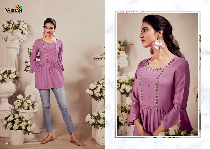 Vardan Batak 2 Fancy Casual Wear Rayon Designer Stylist Top Collection 